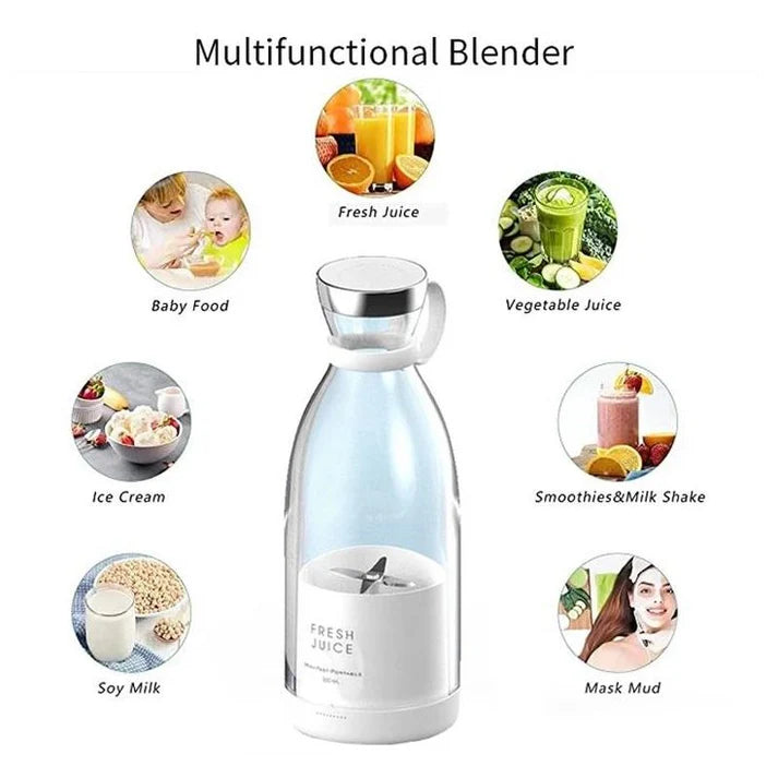 Portable Mini Juice Blender USB Rechargeable Mixer Juicer for Outdoor