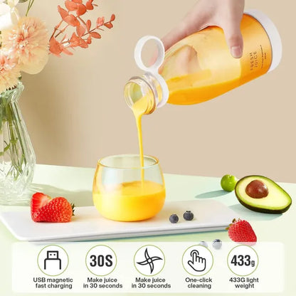 Portable Mini Juice Blender USB Rechargeable Mixer Juicer for Outdoor
