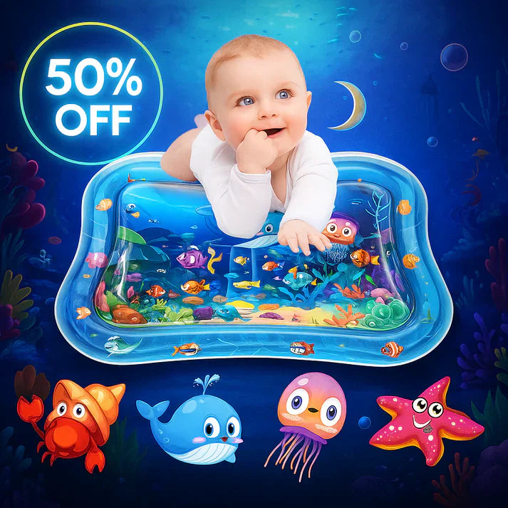 Baby Water Mat Toys Tummy Time Leakproof Water Mat