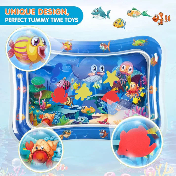 Baby Water Mat Toys Tummy Time Leakproof Water Mat