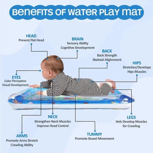 Baby Water Mat Toys Tummy Time Leakproof Water Mat