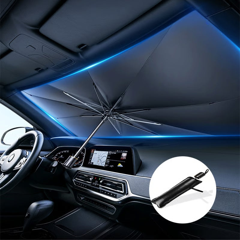Umbrella Sun Shade for Car Windshield | Stay Cool, Stay Protected!